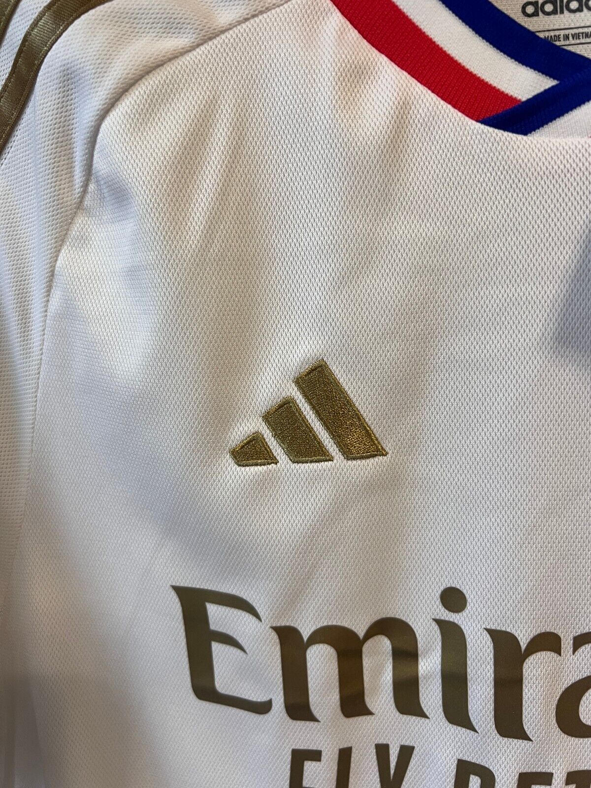 Olympique Lyonnais 23/24 Home Jersey Soccer Football Shirt Adidas Size XL Boys
