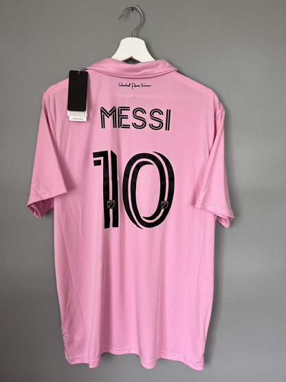 Messi Inter Miami Jersey 22/23 Home Soccer Shirt JE9701 Adidas Mens Size L