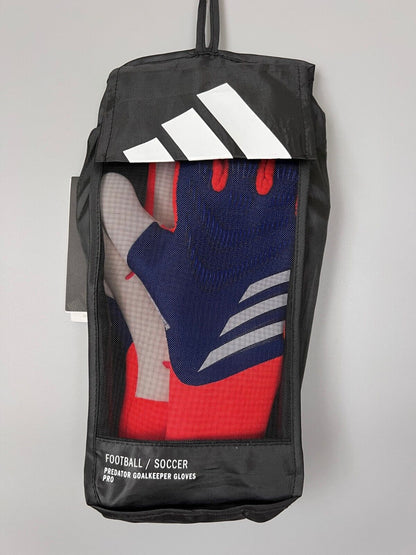 Adidas Predator PRO GL P Goalkeeper Gloves Lucid Blue IS7587 Mens Size 8