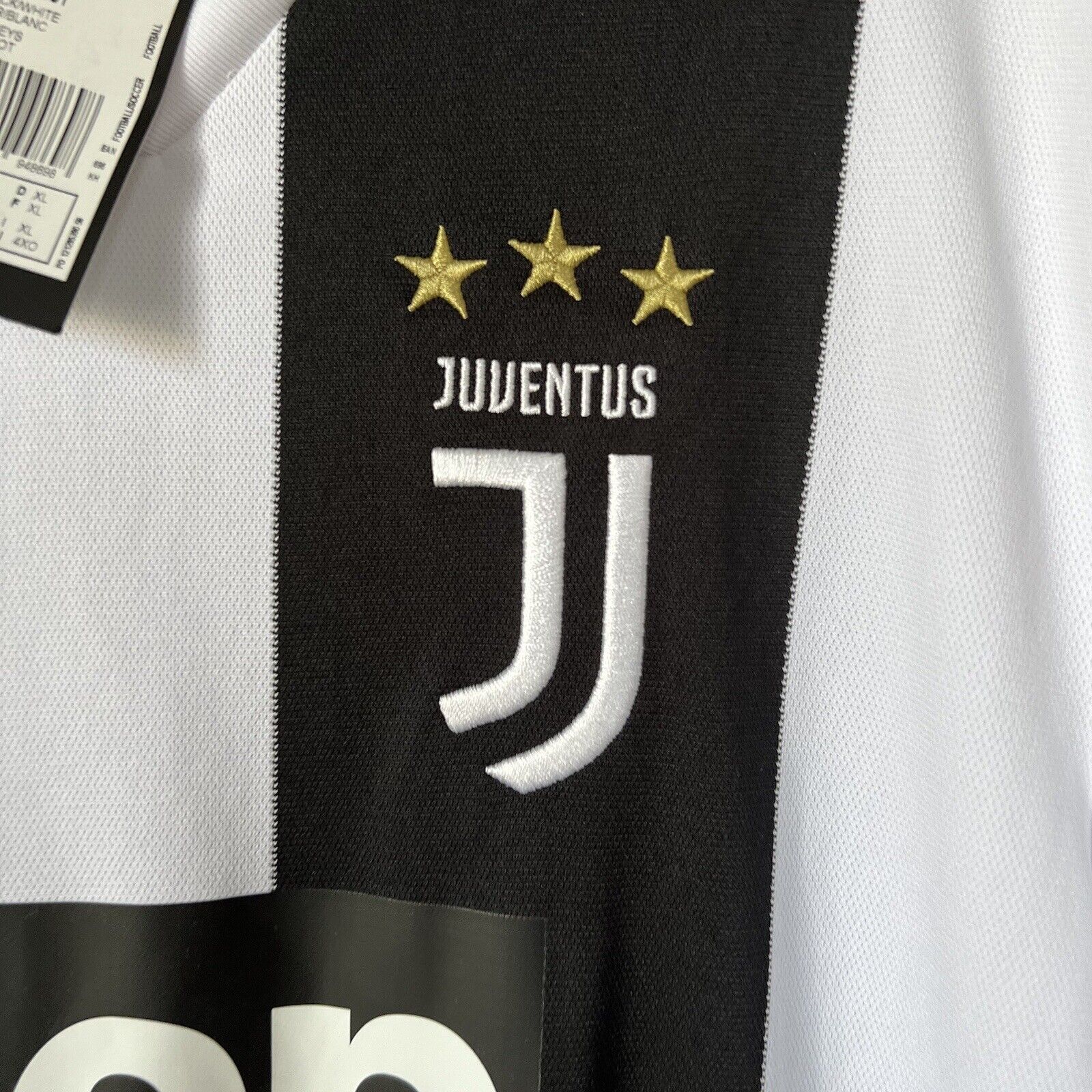 Ronaldo Juventus Jersey 2018/2019 Home Mens Football Shirt Size XL CF3489 Adidas