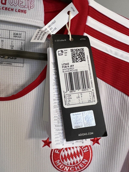 Bayern Munich Jersey 2023/24 Home Mens Soccer Shirt Trikot IJ7442 Adidas Size L