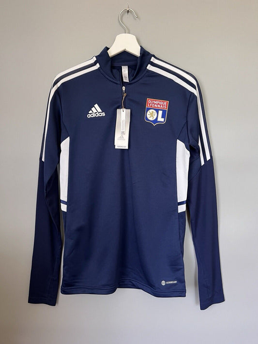 Olympique Lyon Training Top Condivo 22 Soccer Football Adidas Mens Size XS