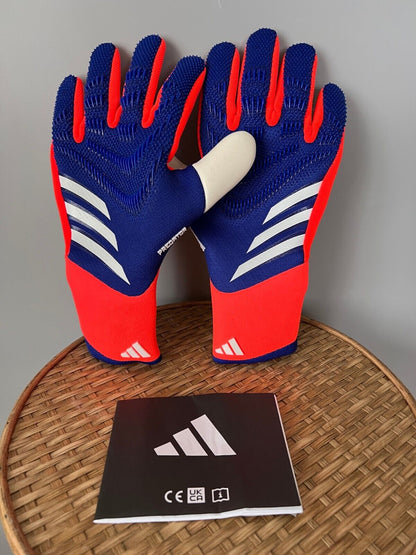 Adidas Predator PRO GL P Goalkeeper Gloves Lucid Blue IS7587 Mens Size 8