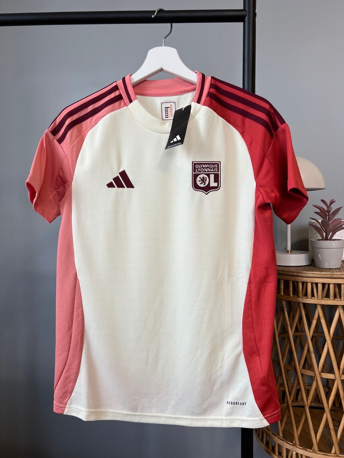 Olympique Lyonnais Jersey 24/25 Third Women Soccer Football Shirt Adidas Size M